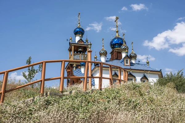 ロストフ地方のファームスタロゾロトフスキーは 野外でドンコサックの民族学博物館であり 最も美しい村の世界協会のメンバーです — ストック写真
