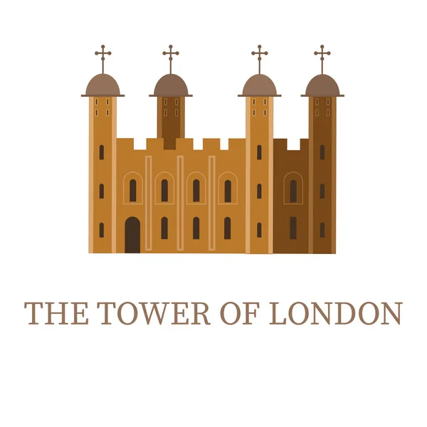 ロンドン 英国の塔のイラスト — ストックベクタ