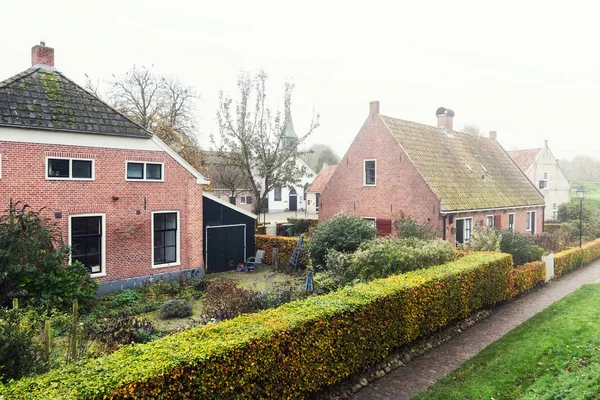 Bourtange 2017年11月7日 荷兰北部格罗宁根省 Bourtange 的一座荷兰强化村的小房子 — 图库照片