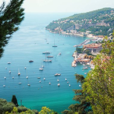 Güzel bay, Villefranche-sur-Mer Cote d'Azur Fransa