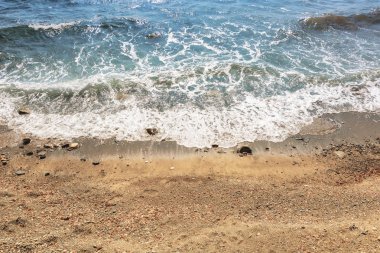 Şehrin İtalya San Remo'da kıyılarının çekim