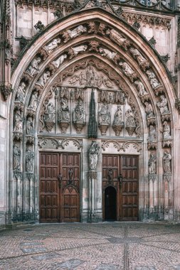 The entrance of the famous Sintjans Cathedral of Den Bosch clipart