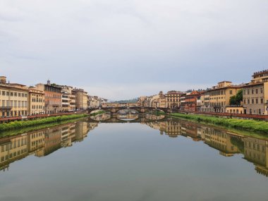 İtalya, Floransa 'nın panoramik manzarası 
