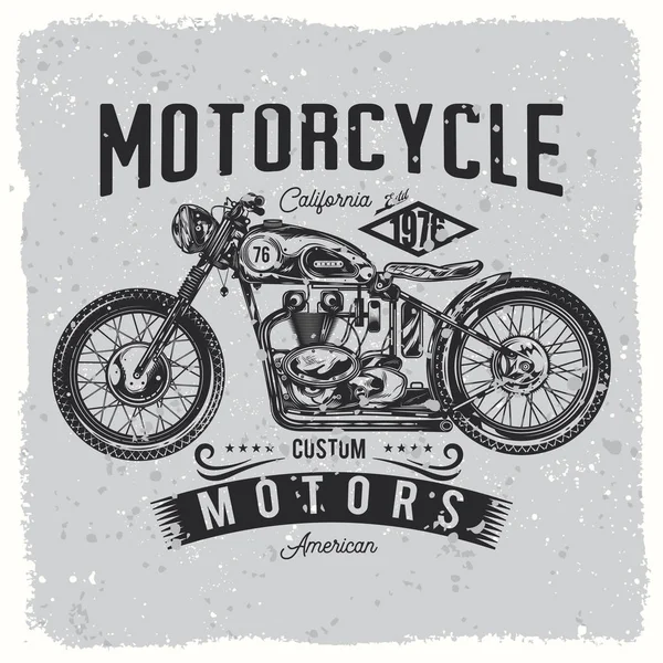 Vintage, özel motosiklet, bisikletçileri logosu
