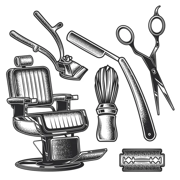 Barber _ set — Stockvektor