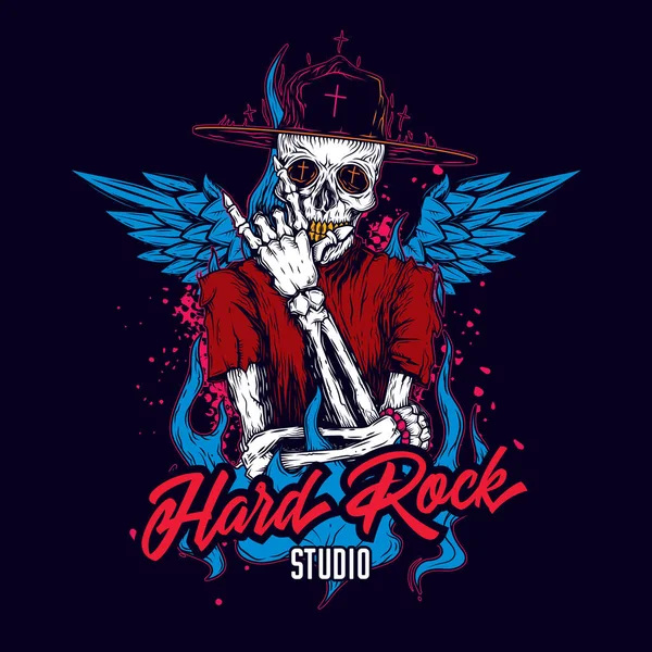 Hard _ rock _ 01 — стоковый вектор