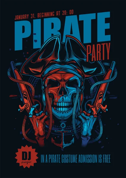 Pirate_party_01 — Stock Vector