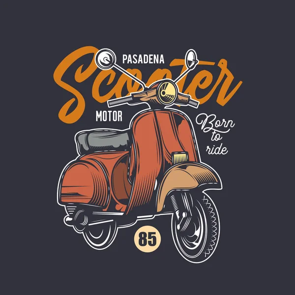 Scooter_10 — Stok Vektör