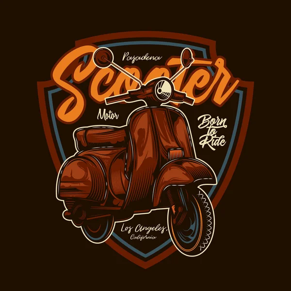 Scooter_12 — Stok Vektör