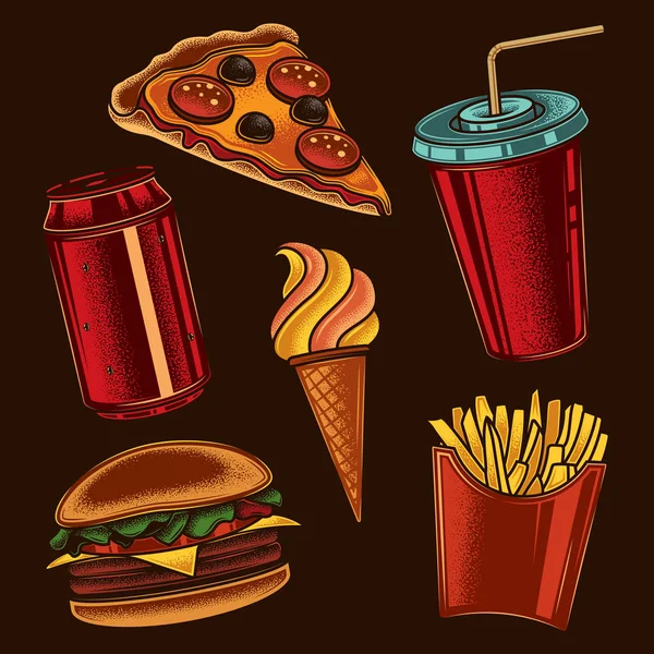 Fast _ food _ set _ c — Image vectorielle