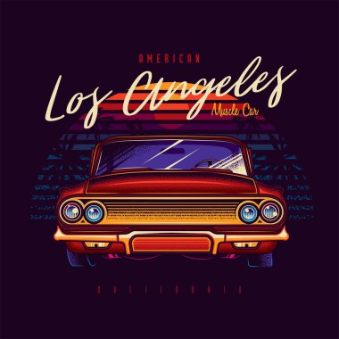 Komik tarzda orijinal vektör illüstrasyon, şapka ve diş puro kafatası gangster