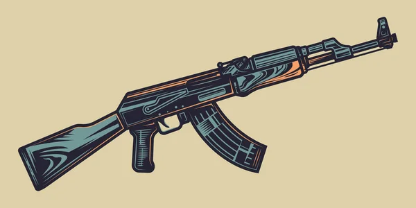 Automatic _ gun _ 11 — Vector de stock