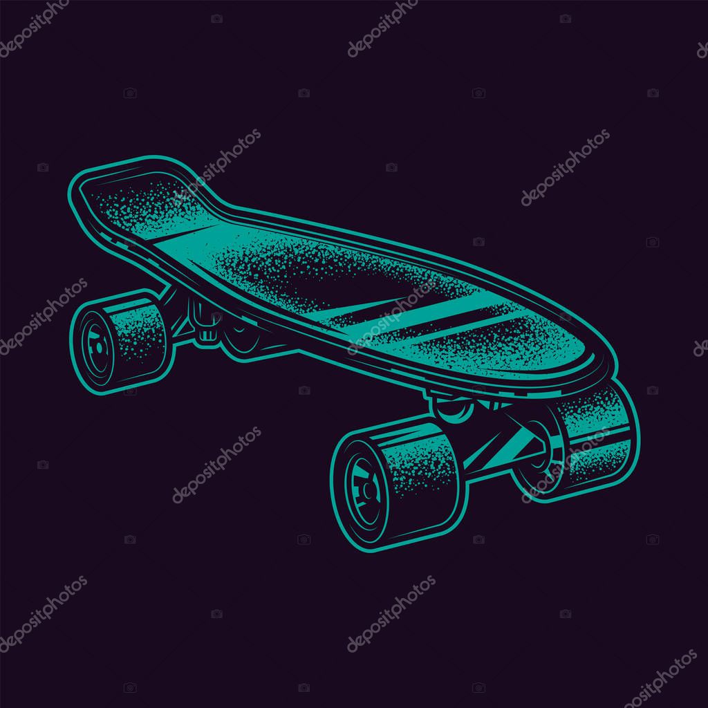 Original vector set of vintage retro illustrations of the 80s.