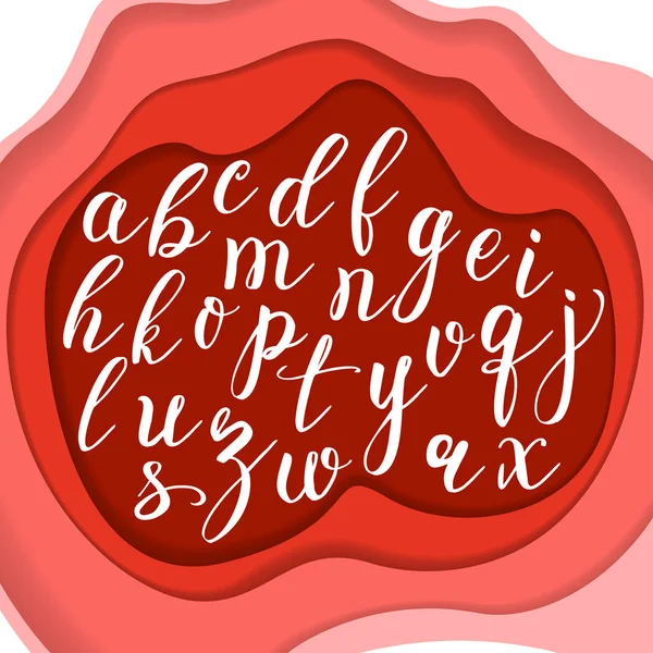 Elle çizilmiş harfler. Yazı ve özel tipografi Tasarımlarınız için. Vektör türü