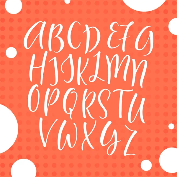 El yazısı hat yazı tipi. Vektör alfabe. El çizilen harf