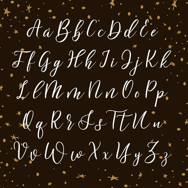 Elle çizilmiş vektör alfabe. Tasarımınız için el yazısı harfleri