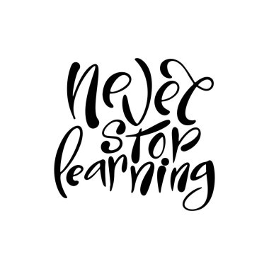 Kaligrafi okul kartı. El yazı çekilmiş. Tipografi tasarımı için okula geri. Vektör çizim