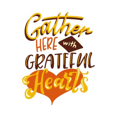 Kutlama tipografi posteri. Şükran Günü mektupların kutlu olsun. Senaryo metninin olduğu el çizimi bir kart. Vektör illüstrasyonu