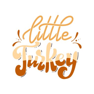 Kutlama tipografi posteri. Şükran Günü mektupların kutlu olsun. Senaryo metninin olduğu el çizimi bir kart. Vektör illüstrasyonu