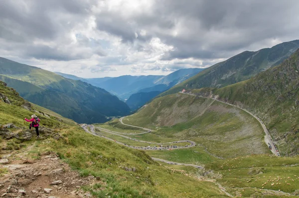 Alpenroute Van Transfagarasan Roemenië Transfagarasan Één Van Beroemdste Bergwegen Wereld — Stockfoto