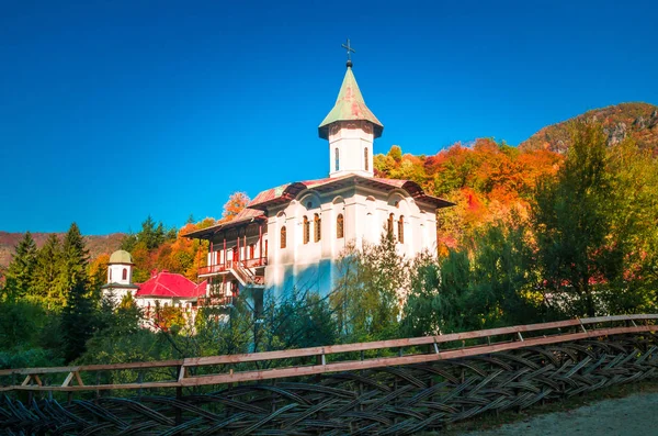 Turnu Monastery Cozia Mountain Romania Monastery Located Calimanesti Caciulata Valcea — Stock Photo, Image