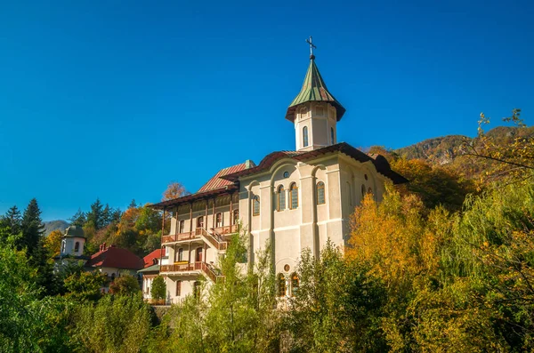 Turnu Kolostor Cozia Mountain Románia Kolostor Közelében Calimanesti Caciulata Valcea — Stock Fotó