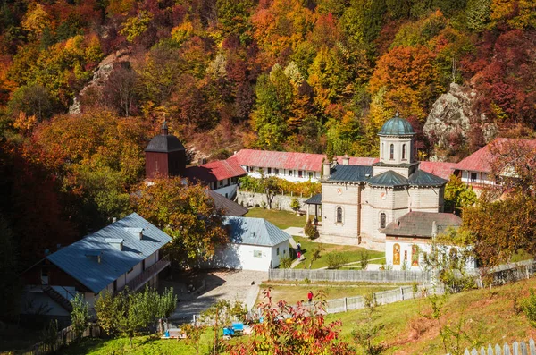 Stanisoara Klooster Het Cozia National Park Herfst Cozia Karpaten Roemenië — Stockfoto