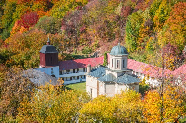 Stanisoara Klooster Het Cozia National Park Herfst Cozia Karpaten Roemenië — Stockfoto