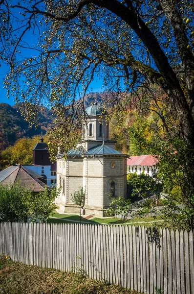 Monastère Stanisoara Dans Parc National Cozia Automne Cozia Carpates Roumanie — Photo