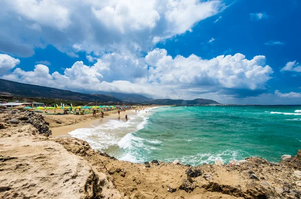 Falasarna Beach Kreta Grecja Falassarna Jest Jednym Najlepszych Plaż Creta — Zdjęcie stockowe