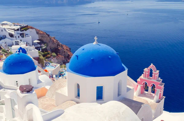 Oia Village, Îles Cyclades de Santorin, Grèce — Photo