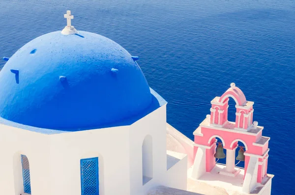 Dorp Oia, Santorini Cyclade eilanden, Griekenland — Stockfoto