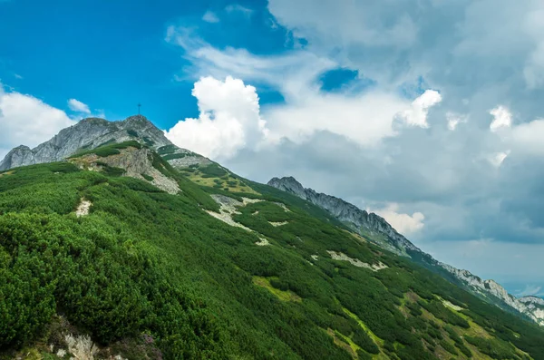 Giewont peak, Tatra mountains, National Park, Poland. Royalty Free Stock Images