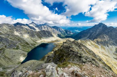 Polonya ve Slovakya 'da yüksek Tatras sırtları