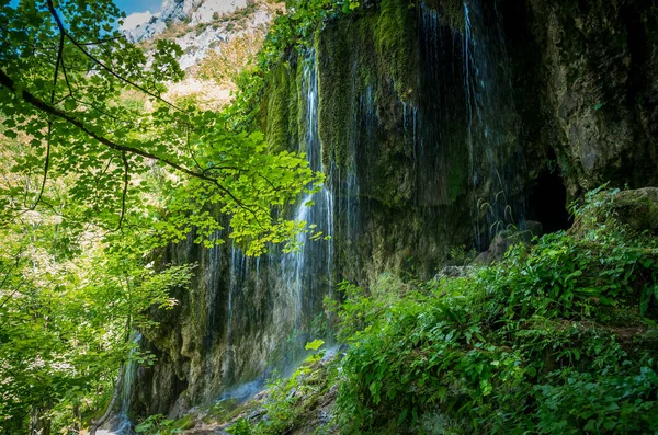 Travertine Waterfalls Transylvania Romania Waterfall Sipote Trascau Mountains Apuseni Carpathians — Stock Photo, Image