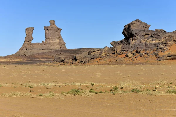 Sahara Deseria Algeria Tadrart National Park — 스톡 사진