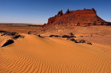 Algeria 'da sahar çöreği. Kum Bataklıkları ve Çöller Toprakları. 