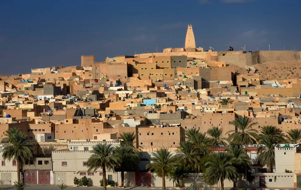 Πολη Γκαρδαια Στην Μζαβ Βαλλη Στην Κεντρικη Αλγερια — Φωτογραφία Αρχείου