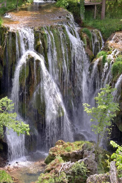 Rastoke Waterfallen Stad Slunje Kroatië — Stockfoto