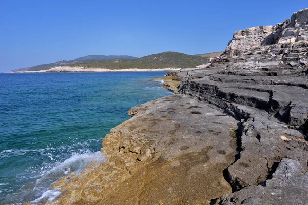 Παραλια Srebrna Rocky Στο Νησι Του Vis Στη Κροατια — Φωτογραφία Αρχείου