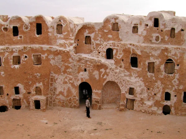 Kvasr Haj Berberkjører Libya Traditional Architecture – stockfoto