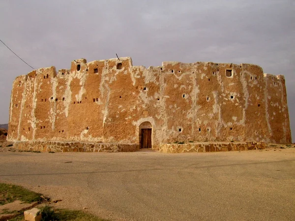 Qasr Haj Chat Berbère Libye Architecture Traditionnelle — Photo