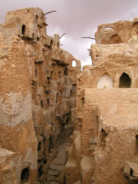 Qasr Nalut Libia Berber Town Arquitectura Tradicional —  Fotos de Stock