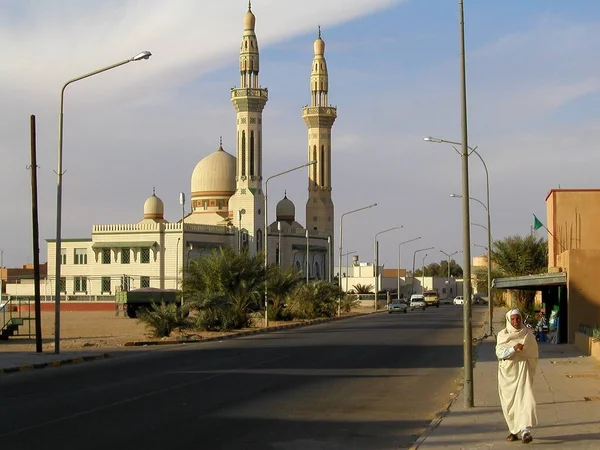 Ghámok Oázis Libya Ban Kereskedelmi Architectúra — Stock Fotó