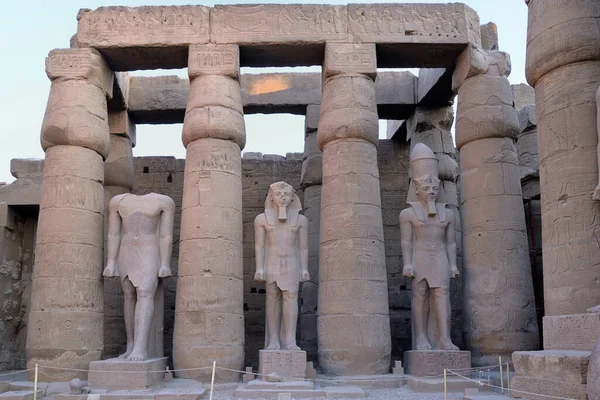 Luxor Temple Ägypten Anziente Ägyptische Statuen — Stockfoto