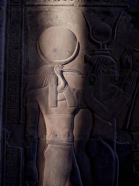 Αρχαια Αιγυπτιακα Ρελιφη Και Υερογλυφη — Φωτογραφία Αρχείου