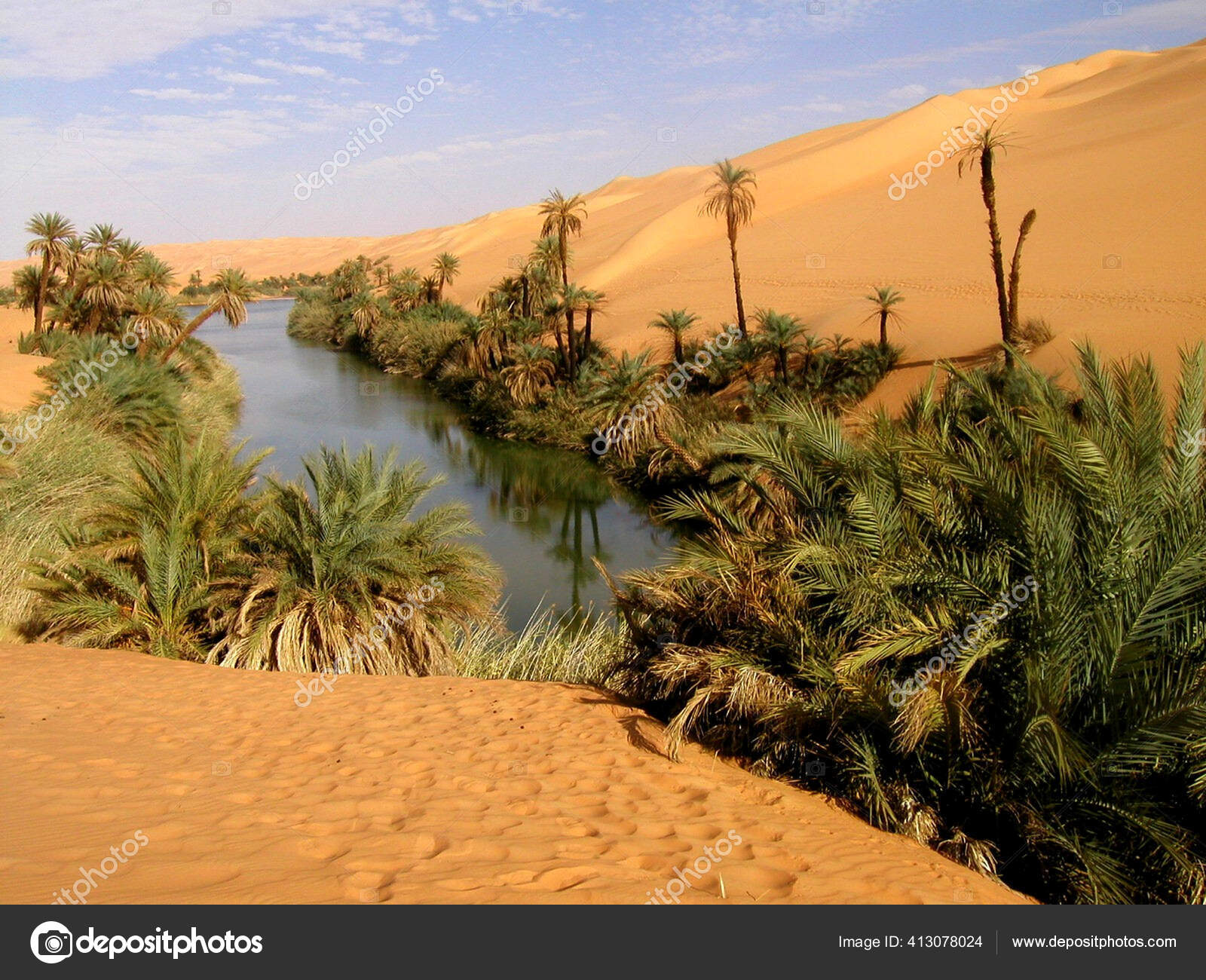 Sahara Desert Sebha Oasis Libya Safari Desert Dunes — Stock Photo ©  akimbohr #413078024, image size:1600x1300
