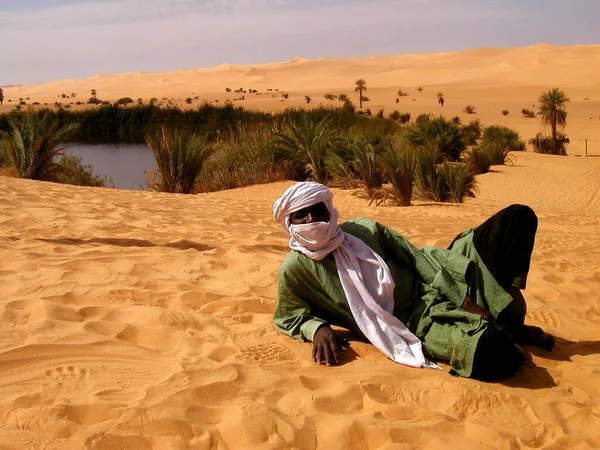 Sahara Desert Nähe Sebha Oasis Libyen Safari Desert Dunes — Stockfoto