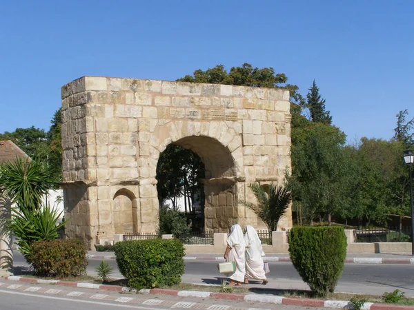 Det Okej Tunisia Ancient Maktaris Roman Och Early Christian Ruins — Stockfoto