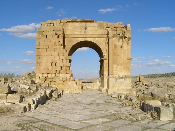 Haidra Tunisia Ruinas Romanas Byzantine — Foto de Stock